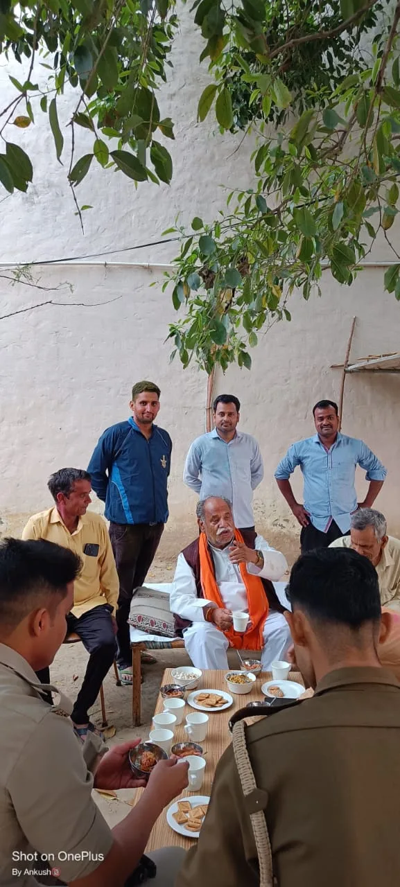 श्री करतार सिंह पौनिया के आवास पर